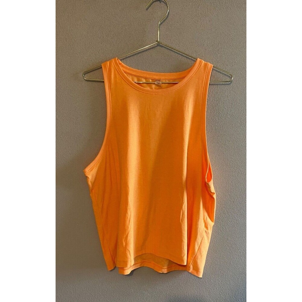 Beyond Yoga Women's Sz L Featherweight Rebalance Mango Pop Tank Top Summer